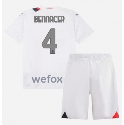 Fotbollsset Barn AC Milan Ismael Bennacer #4 Bortatröja 2023-24 Mini-Kit Kortärmad (+ korta byxor)