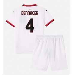 Fotbollsset Barn AC Milan Ismael Bennacer #4 Bortatröja 2024-25 Mini-Kit Kortärmad (+ korta byxor)