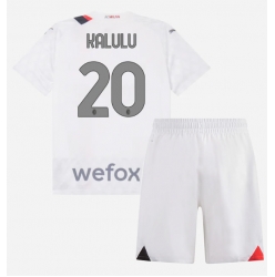 Fotbollsset Barn AC Milan Pierre Kalulu #20 Bortatröja 2023-24 Mini-Kit Kortärmad (+ korta byxor)