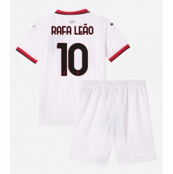 Fotbollsset Barn AC Milan Rafael Leao #10 Bortatröja 2024-25 Mini-Kit Kortärmad (+ korta byxor)