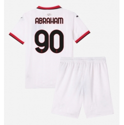 Fotbollsset Barn AC Milan Tammy Abraham #90 Bortatröja 2024-25 Mini-Kit Kortärmad (+ korta byxor)