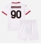 Fotbollsset Barn AC Milan Tammy Abraham #90 Bortatröja 2024-25 Mini-Kit Kortärmad (+ korta byxor)