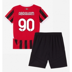 Fotbollsset Barn AC Milan Tammy Abraham #90 Hemmatröja 2024-25 Mini-Kit Kortärmad (+ korta byxor)