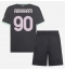 Fotbollsset Barn AC Milan Tammy Abraham #90 Tredje Tröja 2024-25 Mini-Kit Kortärmad (+ korta byxor)