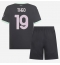 Fotbollsset Barn AC Milan Theo Hernandez #19 Tredje Tröja 2024-25 Mini-Kit Kortärmad (+ korta byxor)