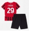 Fotbollsset Barn AC Milan Youssouf Fofana #29 Hemmatröja 2024-25 Mini-Kit Kortärmad (+ korta byxor)