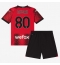 Fotbollsset Barn AC Milan Yunus Musah #80 Hemmatröja 2023-24 Mini-Kit Kortärmad (+ korta byxor)