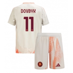 Fotbollsset Barn AS Roma Artem Dovbyk #11 Bortatröja 2024-25 Mini-Kit Kortärmad (+ korta byxor)