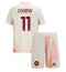 Fotbollsset Barn AS Roma Artem Dovbyk #11 Bortatröja 2024-25 Mini-Kit Kortärmad (+ korta byxor)