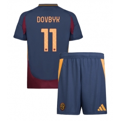 Fotbollsset Barn AS Roma Artem Dovbyk #11 Tredje Tröja 2024-25 Mini-Kit Kortärmad (+ korta byxor)