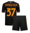 Fotbollsset Barn AS Roma Leonardo Spinazzola #37 Tredje Tröja 2023-24 Mini-Kit Kortärmad (+ korta byxor)