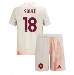 Fotbollsset Barn AS Roma Matias Soule #18 Bortatröja 2024-25 Mini-Kit Kortärmad (+ korta byxor)