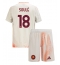 Fotbollsset Barn AS Roma Matias Soule #18 Bortatröja 2024-25 Mini-Kit Kortärmad (+ korta byxor)