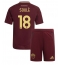 Fotbollsset Barn AS Roma Matias Soule #18 Hemmatröja 2024-25 Mini-Kit Kortärmad (+ korta byxor)