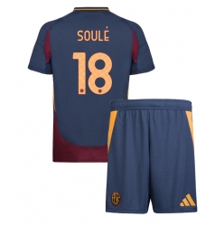 Fotbollsset Barn AS Roma Matias Soule #18 Tredje Tröja 2024-25 Mini-Kit Kortärmad (+ korta byxor)