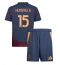 Fotbollsset Barn AS Roma Mats Hummels #15 Tredje Tröja 2024-25 Mini-Kit Kortärmad (+ korta byxor)