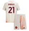 Fotbollsset Barn AS Roma Paulo Dybala #21 Bortatröja 2024-25 Mini-Kit Kortärmad (+ korta byxor)