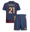 Fotbollsset Barn AS Roma Paulo Dybala #21 Tredje Tröja 2024-25 Mini-Kit Kortärmad (+ korta byxor)