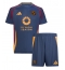 Fotbollsset Barn AS Roma Tredje Tröja 2024-25 Mini-Kit Kortärmad (+ korta byxor)