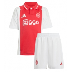 Fotbollsset Barn Ajax Hemmatröja 2024-25 Mini-Kit Kortärmad (+ korta byxor)