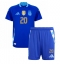 Fotbollsset Barn Argentina Alexis Mac Allister #20 Bortatröja Copa America 2024 Mini-Kit Kortärmad (+ korta byxor)