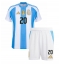 Fotbollsset Barn Argentina Alexis Mac Allister #20 Hemmatröja Copa America 2024 Mini-Kit Kortärmad (+ korta byxor)