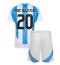 Fotbollsset Barn Argentina Alexis Mac Allister #20 Hemmatröja Copa America 2024 Mini-Kit Kortärmad (+ korta byxor)