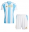 Fotbollsset Barn Argentina Hemmatröja Copa America 2024 Mini-Kit Kortärmad (+ korta byxor)