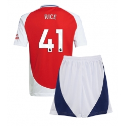 Fotbollsset Barn Arsenal Declan Rice #41 Hemmatröja 2024-25 Mini-Kit Kortärmad (+ korta byxor)