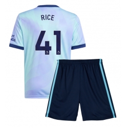 Fotbollsset Barn Arsenal Declan Rice #41 Tredje Tröja 2024-25 Mini-Kit Kortärmad (+ korta byxor)