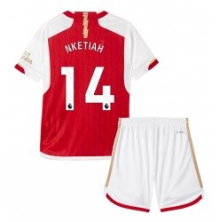 Fotbollsset Barn Arsenal Eddie Nketiah #14 Hemmatröja 2023-24 Mini-Kit Kortärmad (+ korta byxor)