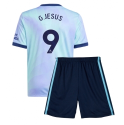 Fotbollsset Barn Arsenal Gabriel Jesus #9 Tredje Tröja 2024-25 Mini-Kit Kortärmad (+ korta byxor)