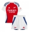 Fotbollsset Barn Arsenal Gabriel Magalhaes #6 Hemmatröja 2024-25 Mini-Kit Kortärmad (+ korta byxor)