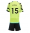 Fotbollsset Barn Arsenal Jakub Kiwior #15 Bortatröja 2023-24 Mini-Kit Kortärmad (+ korta byxor)