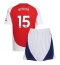 Fotbollsset Barn Arsenal Jakub Kiwior #15 Hemmatröja 2024-25 Mini-Kit Kortärmad (+ korta byxor)