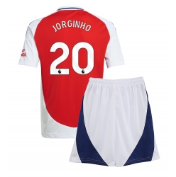 Fotbollsset Barn Arsenal Jorginho Frello #20 Hemmatröja 2024-25 Mini-Kit Kortärmad (+ korta byxor)