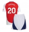 Fotbollsset Barn Arsenal Jorginho Frello #20 Hemmatröja 2024-25 Mini-Kit Kortärmad (+ korta byxor)