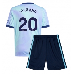 Fotbollsset Barn Arsenal Jorginho Frello #20 Tredje Tröja 2024-25 Mini-Kit Kortärmad (+ korta byxor)