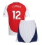 Fotbollsset Barn Arsenal Jurrien Timber #12 Hemmatröja 2024-25 Mini-Kit Kortärmad (+ korta byxor)