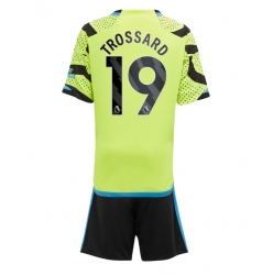 Fotbollsset Barn Arsenal Leandro Trossard #19 Bortatröja 2023-24 Mini-Kit Kortärmad (+ korta byxor)