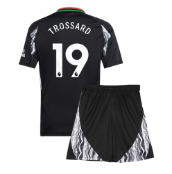 Fotbollsset Barn Arsenal Leandro Trossard #19 Bortatröja 2024-25 Mini-Kit Kortärmad (+ korta byxor)