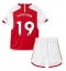 Fotbollsset Barn Arsenal Leandro Trossard #19 Hemmatröja 2023-24 Mini-Kit Kortärmad (+ korta byxor)