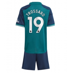 Fotbollsset Barn Arsenal Leandro Trossard #19 Tredje Tröja 2023-24 Mini-Kit Kortärmad (+ korta byxor)