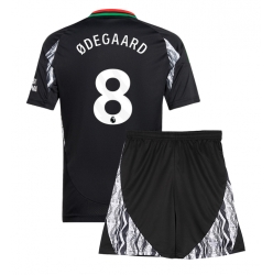 Fotbollsset Barn Arsenal Martin Odegaard #8 Bortatröja 2024-25 Mini-Kit Kortärmad (+ korta byxor)