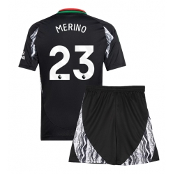 Fotbollsset Barn Arsenal Mikel Merino #23 Bortatröja 2024-25 Mini-Kit Kortärmad (+ korta byxor)