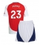 Fotbollsset Barn Arsenal Mikel Merino #23 Hemmatröja 2024-25 Mini-Kit Kortärmad (+ korta byxor)