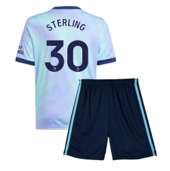 Fotbollsset Barn Arsenal Raheem Sterling #30 Tredje Tröja 2024-25 Mini-Kit Kortärmad (+ korta byxor)