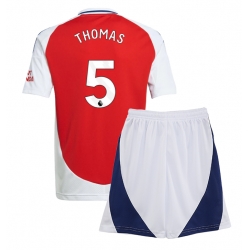 Fotbollsset Barn Arsenal Thomas Partey #5 Hemmatröja 2024-25 Mini-Kit Kortärmad (+ korta byxor)