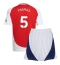 Fotbollsset Barn Arsenal Thomas Partey #5 Hemmatröja 2024-25 Mini-Kit Kortärmad (+ korta byxor)