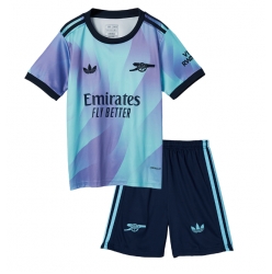 Fotbollsset Barn Arsenal Tredje Tröja 2024-25 Mini-Kit Kortärmad (+ korta byxor)